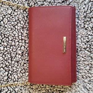 New York and Company crossbody purse in maroon